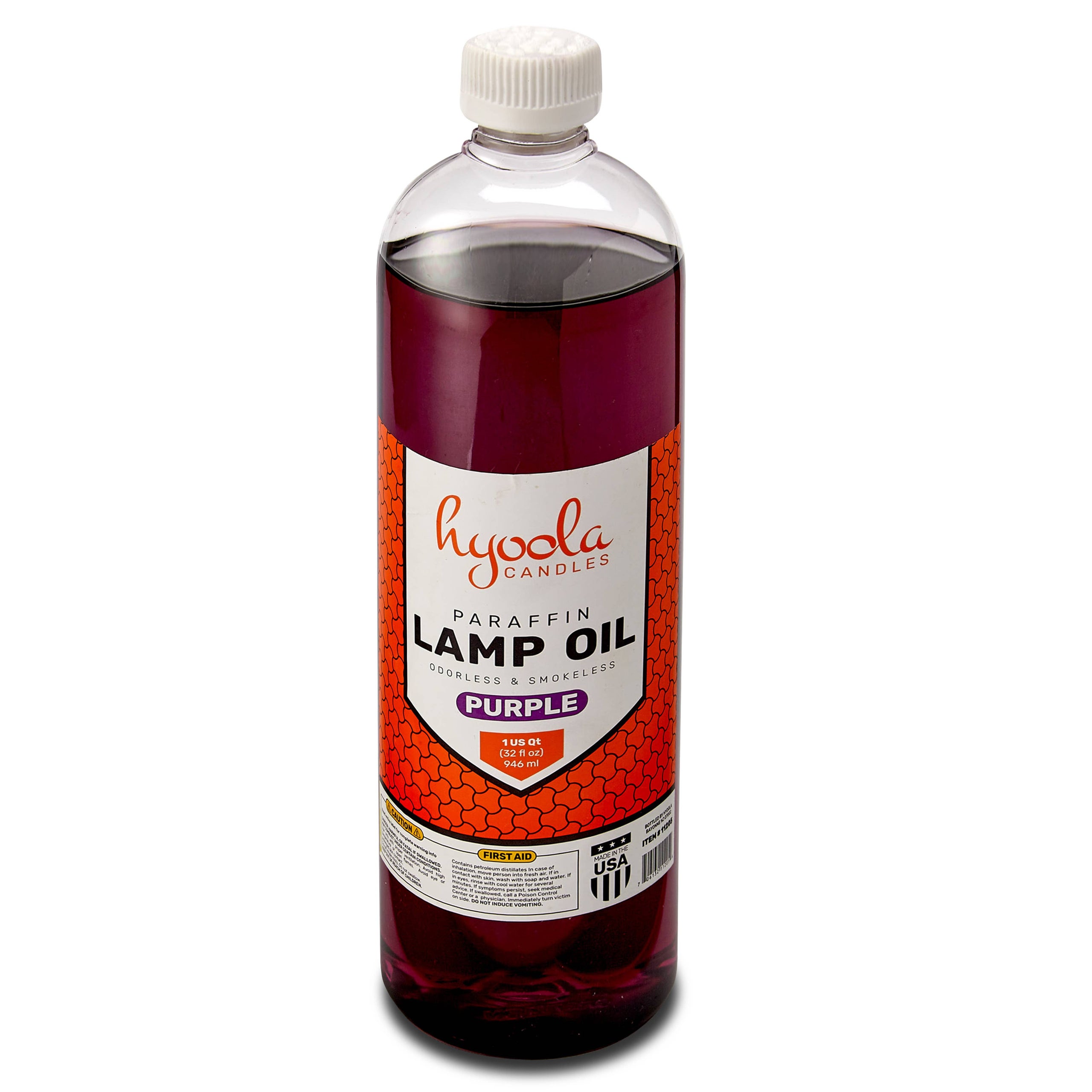 Hyoola Smokeless Odorless Liquid Paraffin Lamp Oil - Red - 32 Ounce - 1 Pack